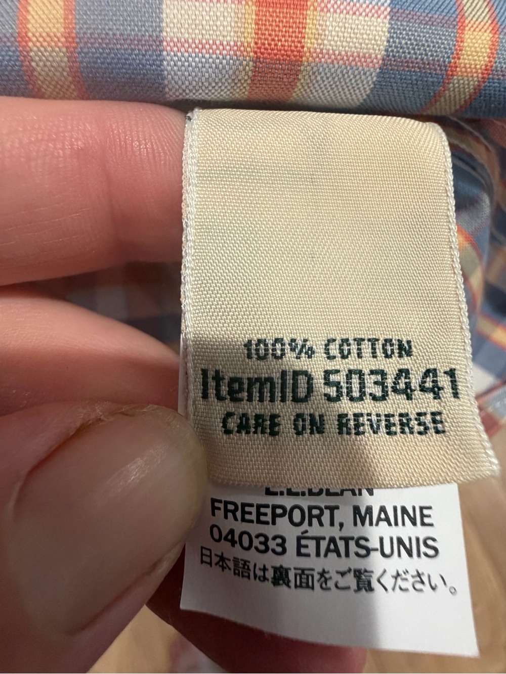 L.L.Bean Women’s Plaid Cotton Button-Down Shirt Medium - Picture 5 of 8